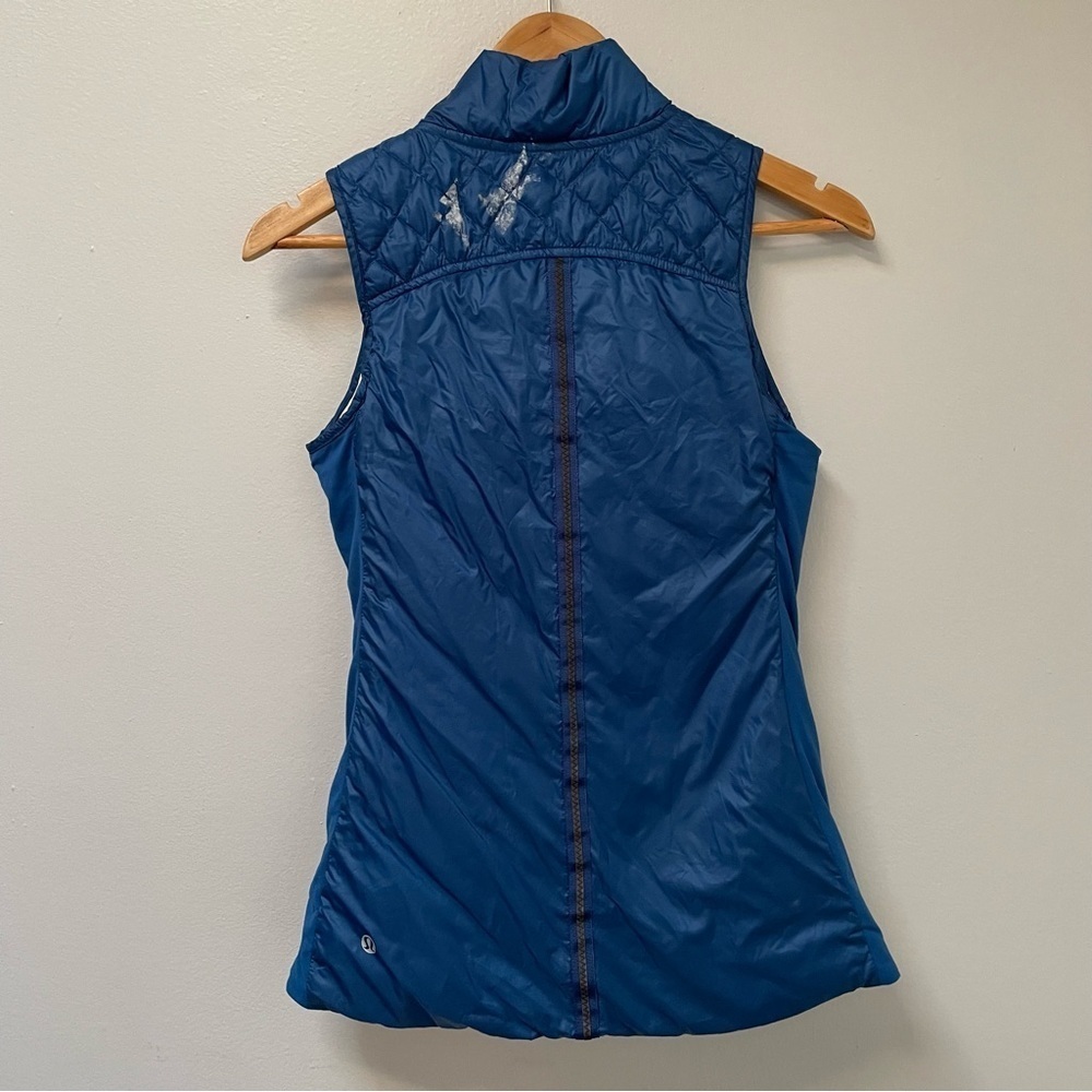 Lululemon What The Fluff Goose Down Limitless Blue Vest 4 - Picture 4 of 14